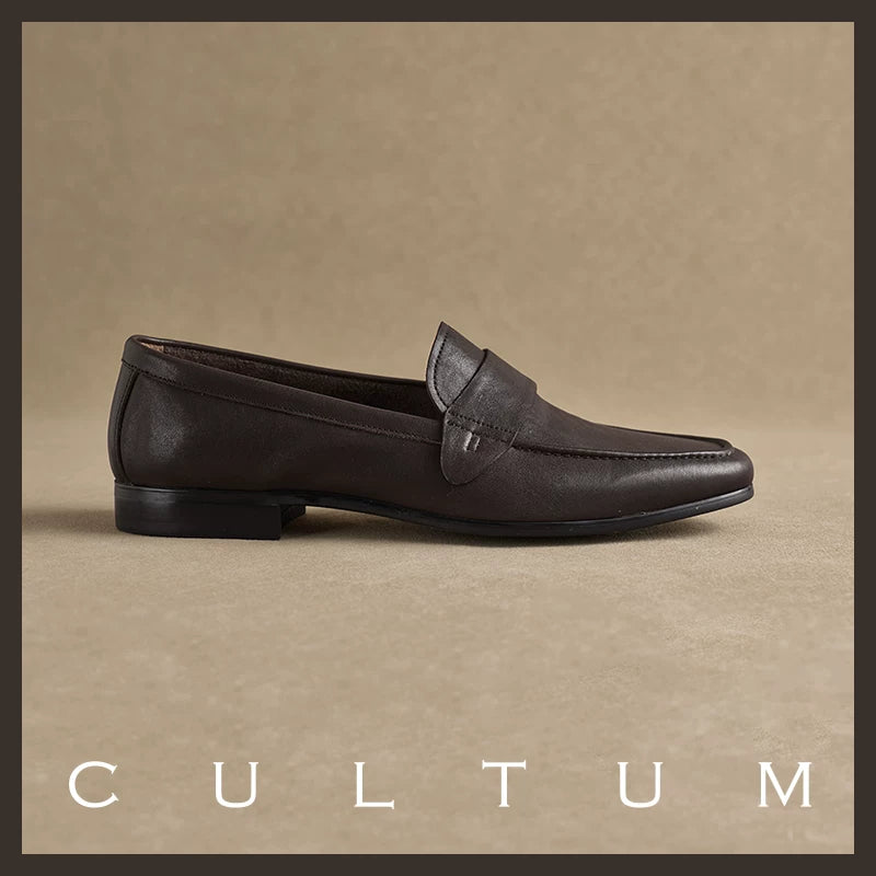 CULTUM Washed Leather Slip-On Loafer