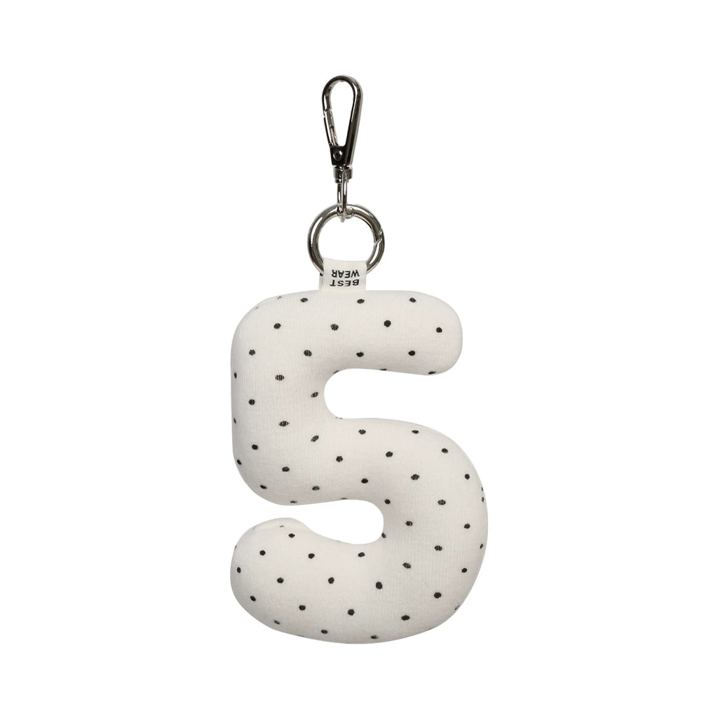 Unique blue Faux Leather Letter Pendant Backpack Charm