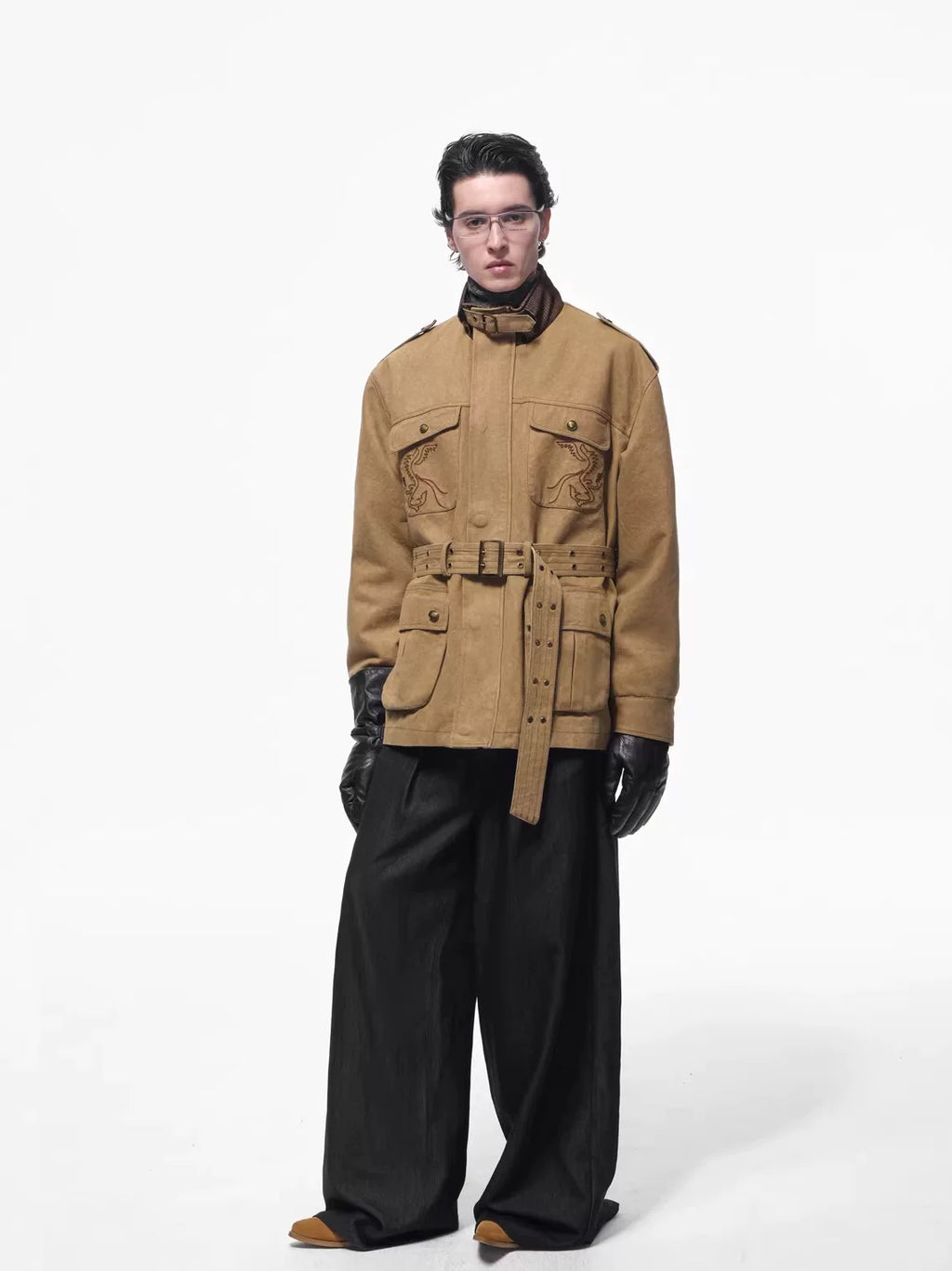OPENFLY Safari Embroidered Oversized Jacket