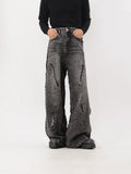 NUndefined Rough Loose Wide Leg Jeans