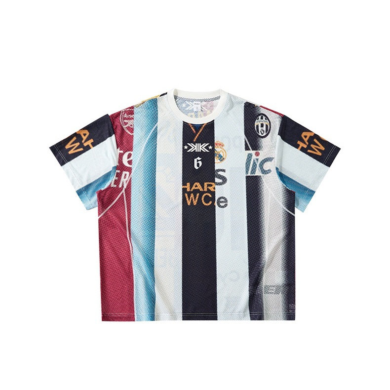 Inflation Splicing Digital Printing Breathable Sports Short Sleeve