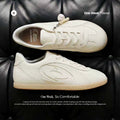 OLD ORDER Leather Lace-Up Retro Trainer
