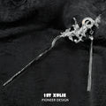 1ST XULIE Butterfly Perched Tassel Hairpin