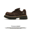 Donkey British Platform Big Head Leather Shoes