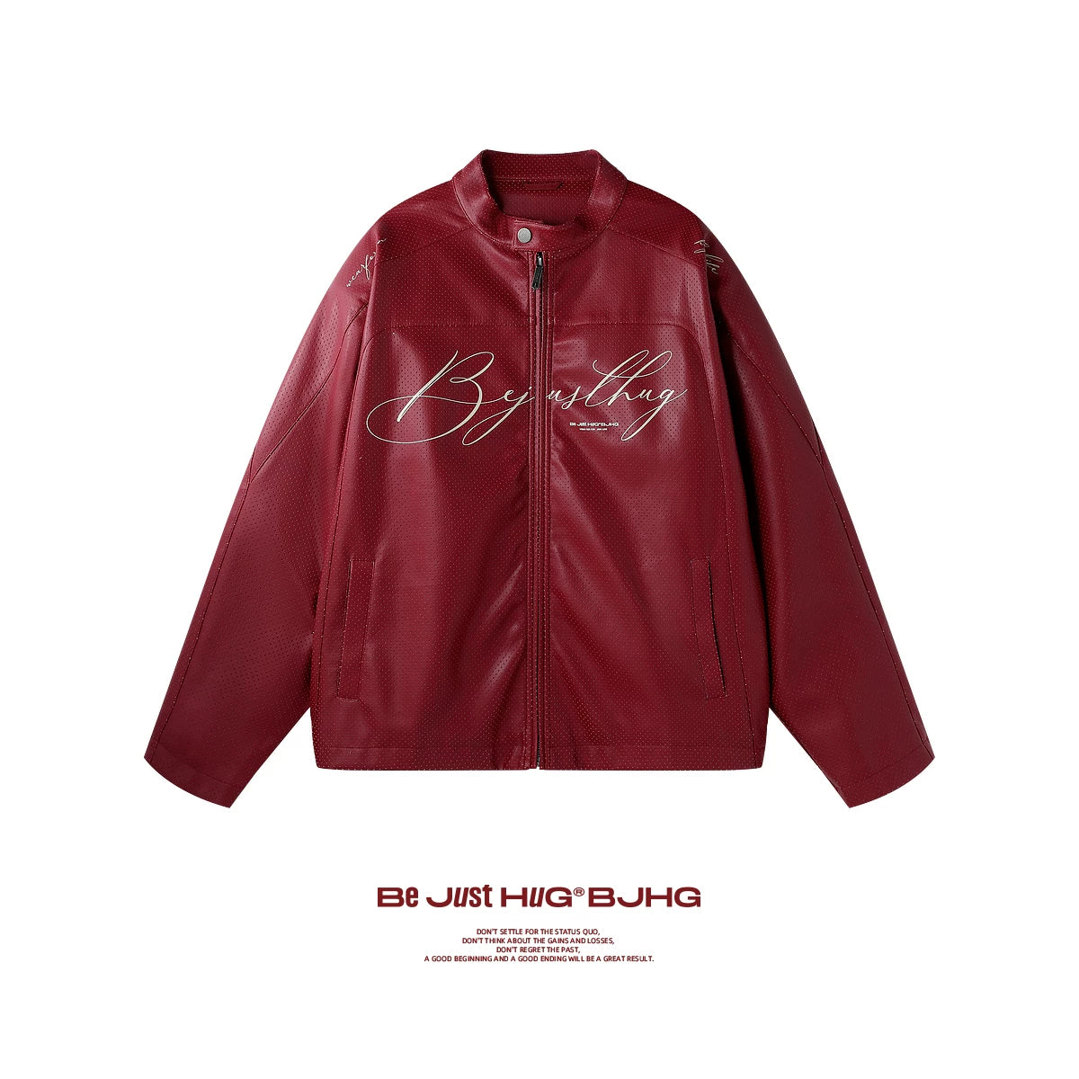 BJHG PU Leather Couple Biker Jacket