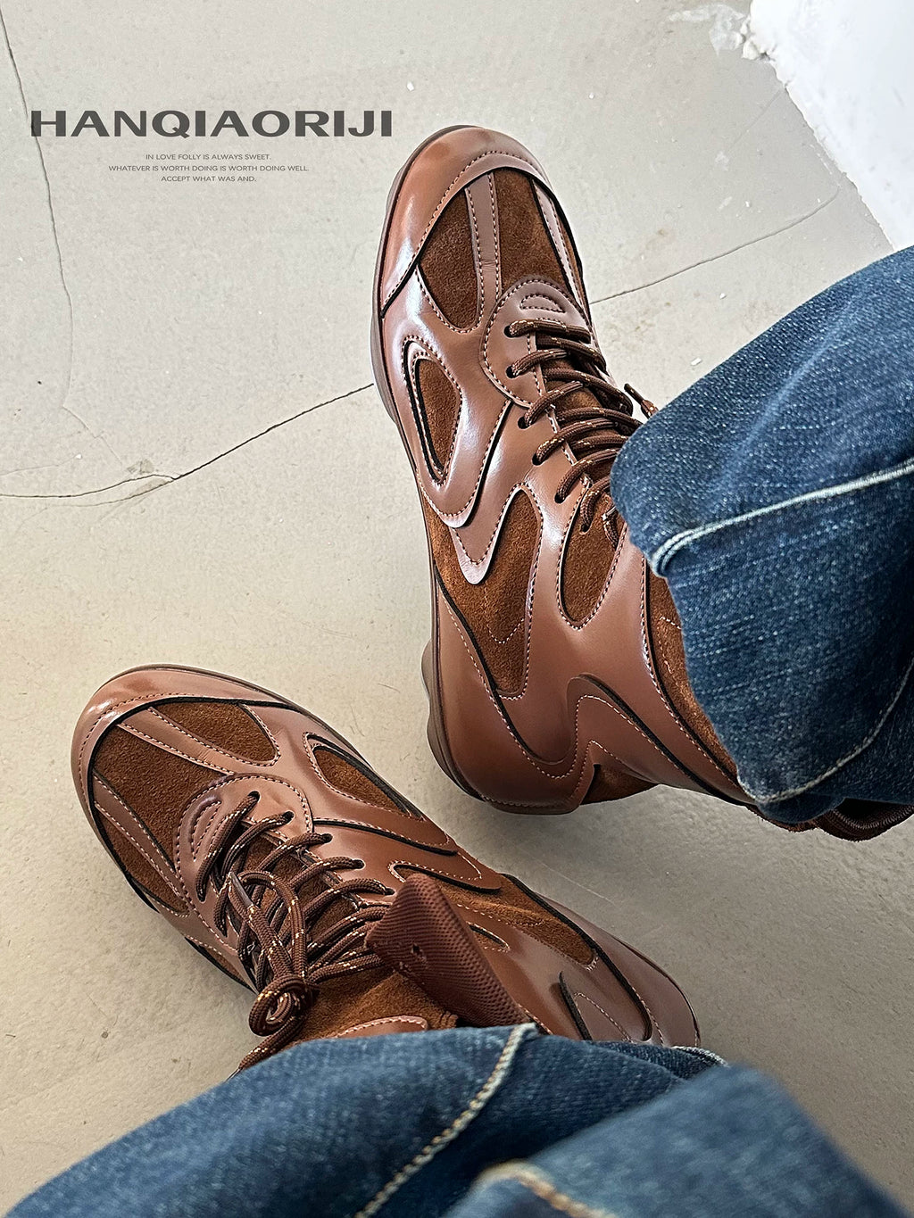 HANQIA Retro High-top Premium Short Boots