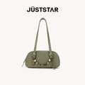 JUST STAR Suede Shoulder Armpit Bag