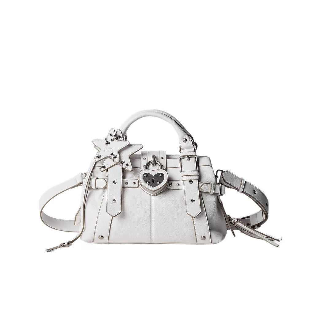 ECODAY Croc-Embossed Faux Leather Zip-Top Shoulder Bag