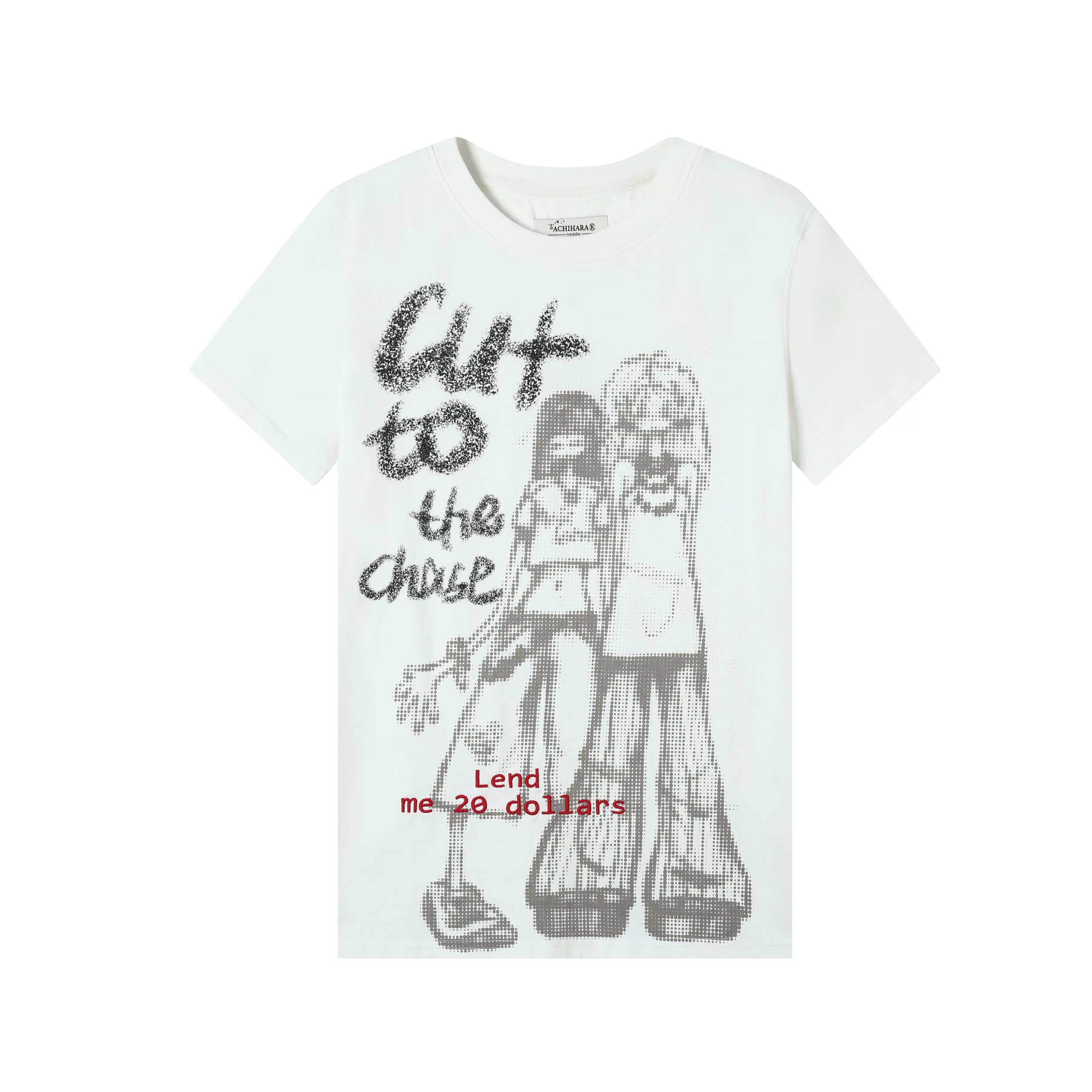 Achihara Friend Loan 100% Cotton Breathable Oversized Tee