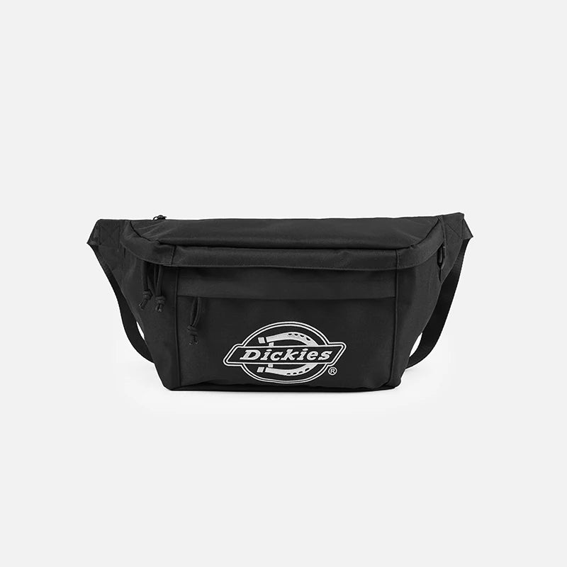 Dickies Midnight Black Nylon Zip Crossbody Sling Bag