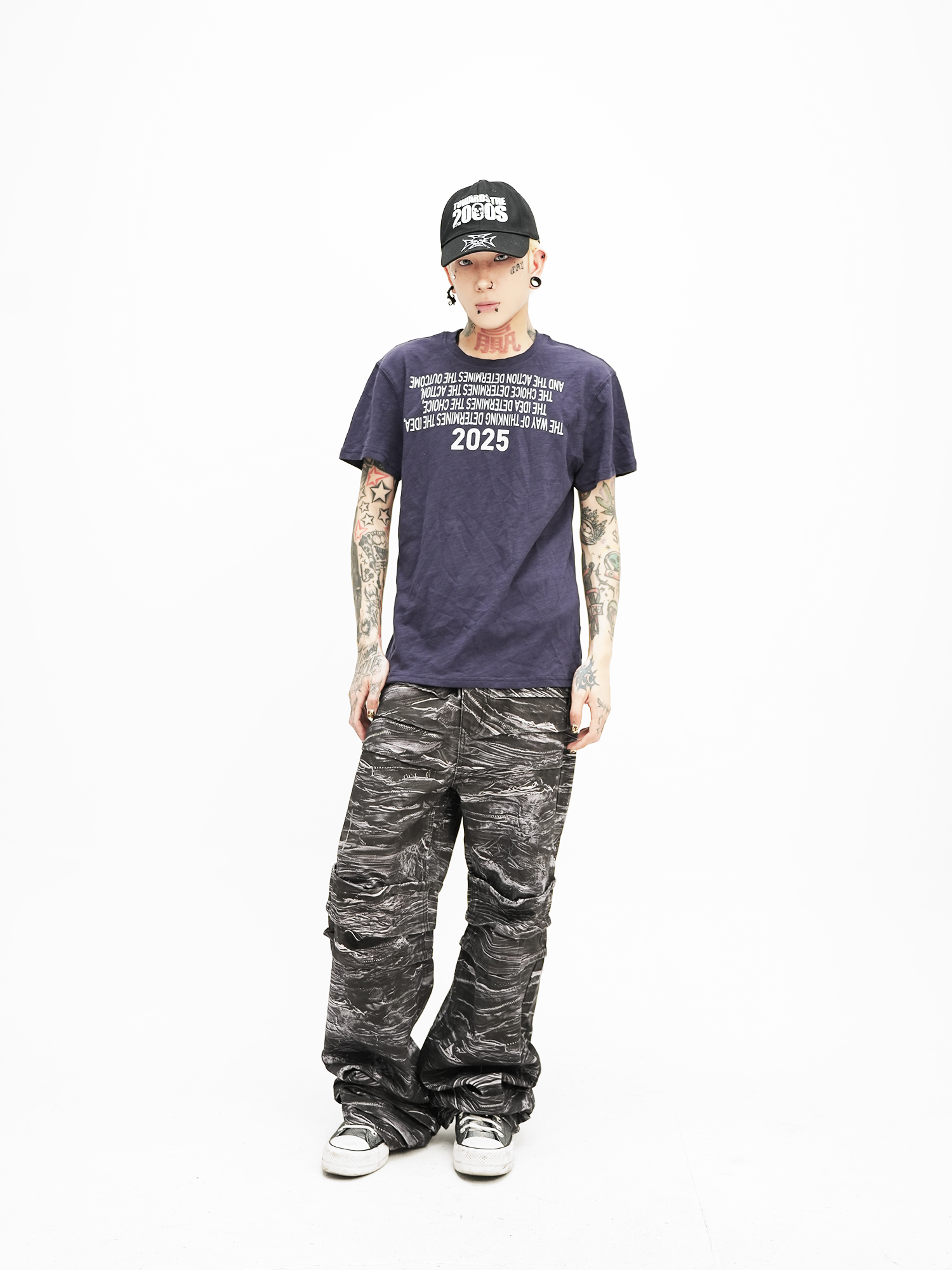 DETW Cotton Cool Slightly Transparent Slim Shoulder Tee