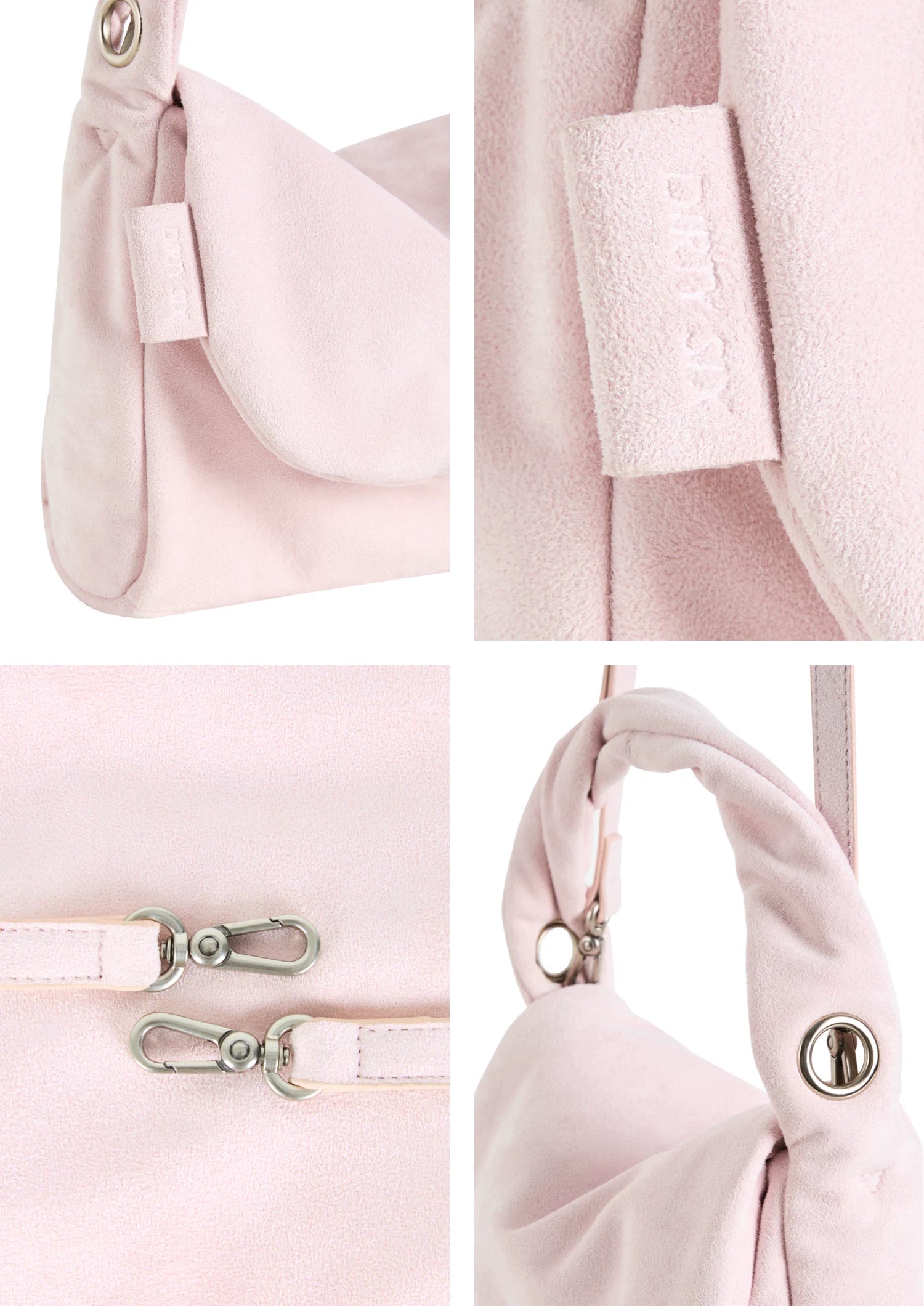 DirtySix Soft Fufu Suede Padded Small Square Bag