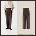 CULTUM Double-Pleat High-Waist Wide-Leg Trousers