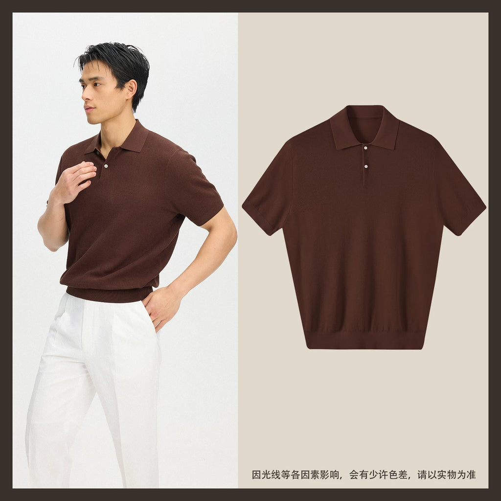 CULTUM 100% Cotton Breathable Mesh Polo Shirt