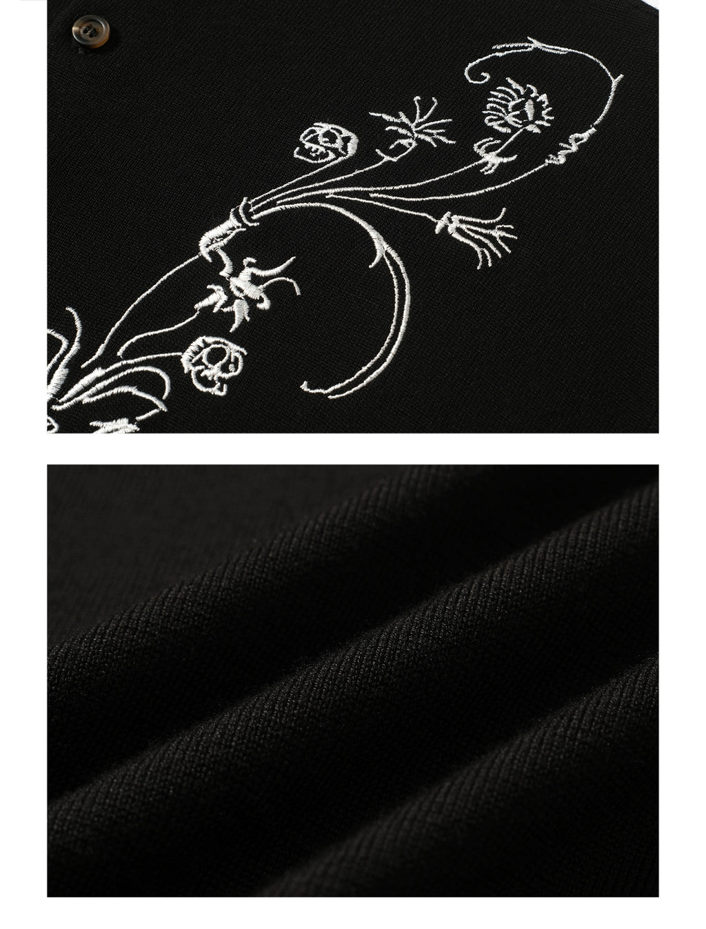 TZ Killer Flower Embroidered Knitted Sweater