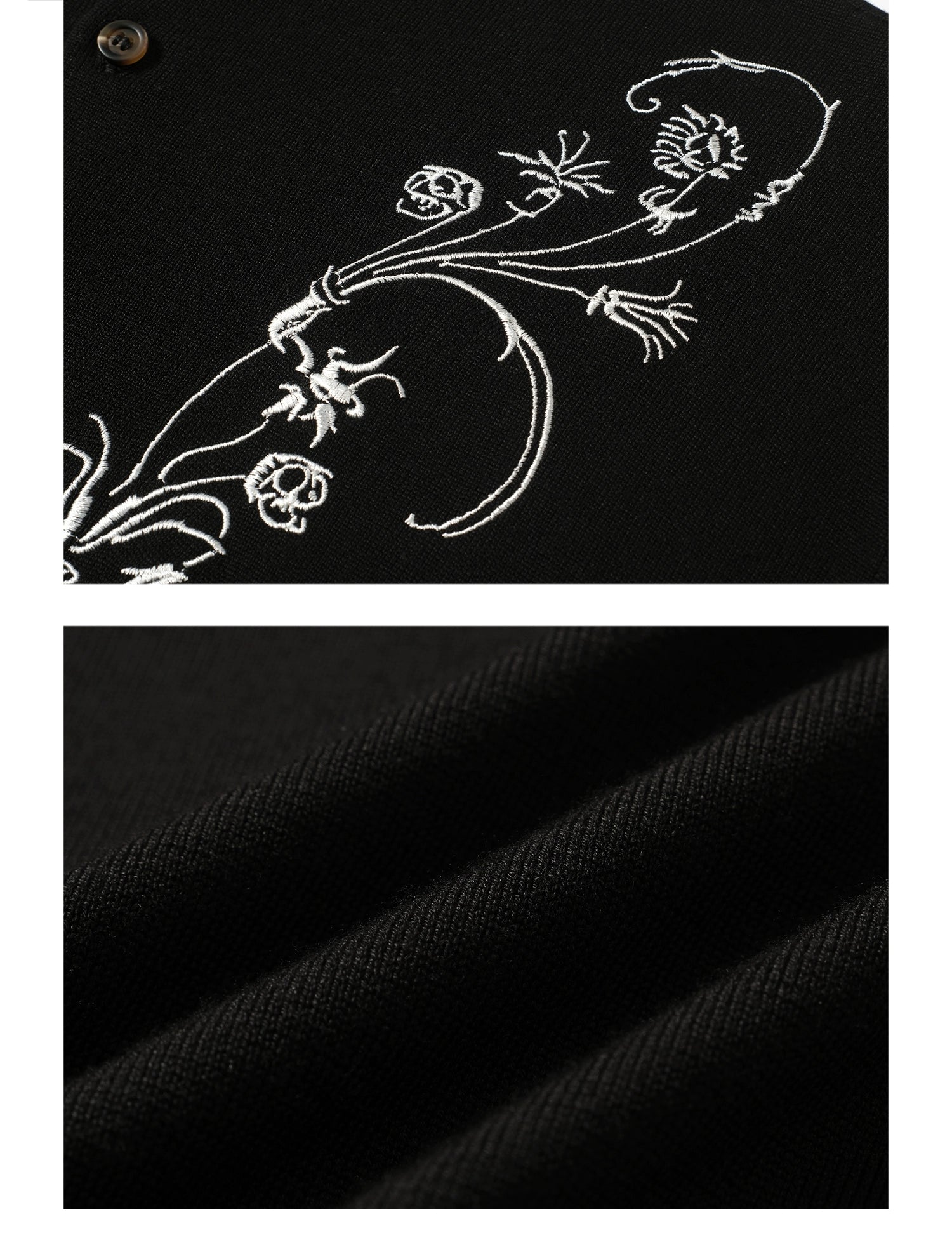 TZ Killer Flower Embroidered Knitted Sweater