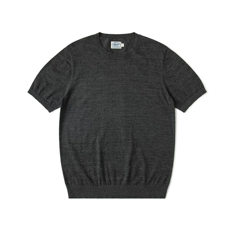 Bronson Pepper-Salt 210g Wrinkle-Resistant Crew Neck Tee