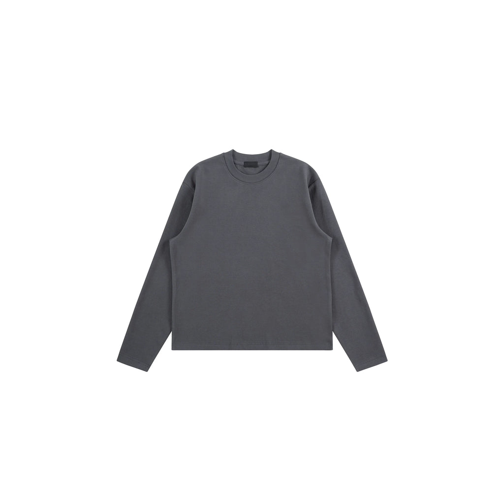 PLUS NO LOGO Thermal Brushed Fleece Relaxed Long-Sleeve Tee