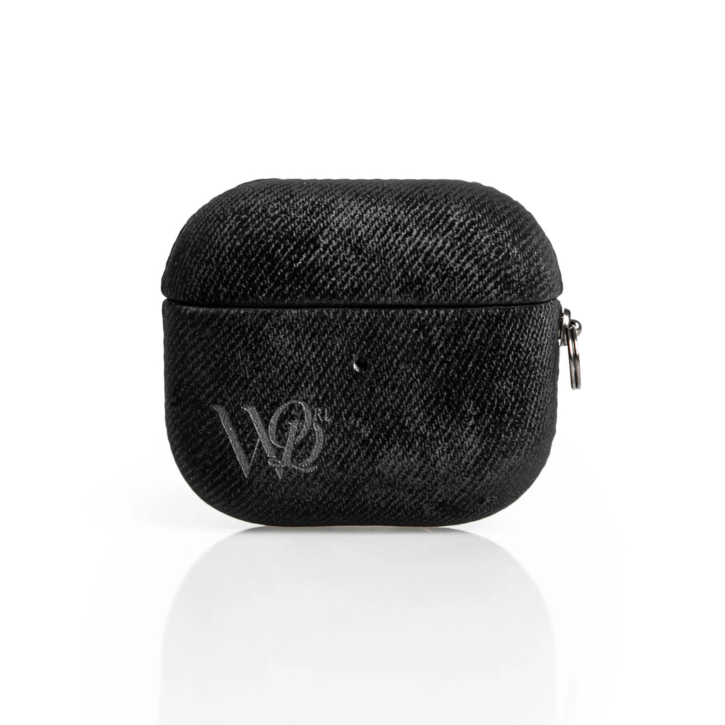WESTELEVEN Black Embossed Logo MagSafe Phone Case & Card Holder