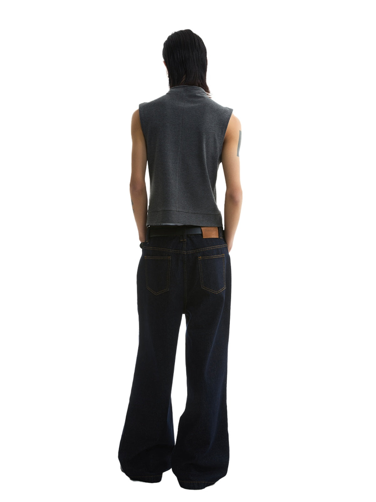 FUNKYFUN Denim Primary Color Straight Jeans