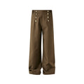 KREATE Double-breasted Compound Suit Pants