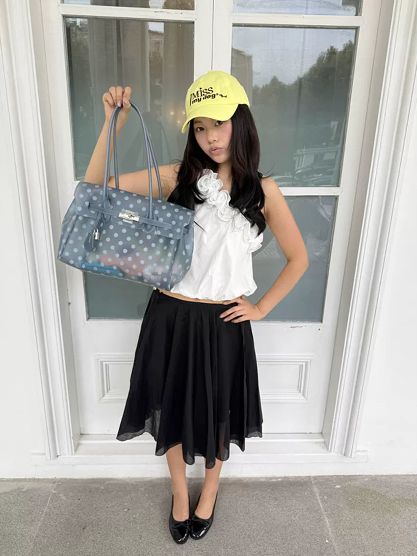 Fat*2 Polka Dot Faux Leather Tote