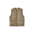BUTTBILL New Shirley Cotton Crew Neck Cotton Jacket Vest