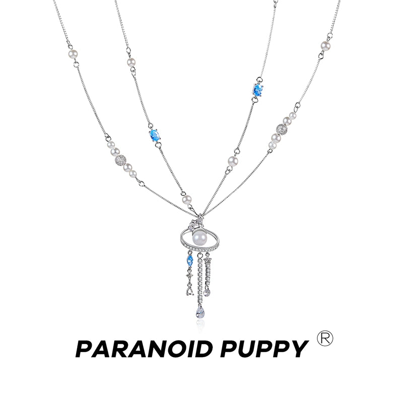 ParanoidP Pearl Collarbone Necklace