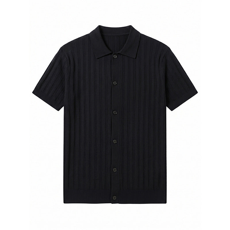 Inflation Breathable Slim Fit Knit Shirt