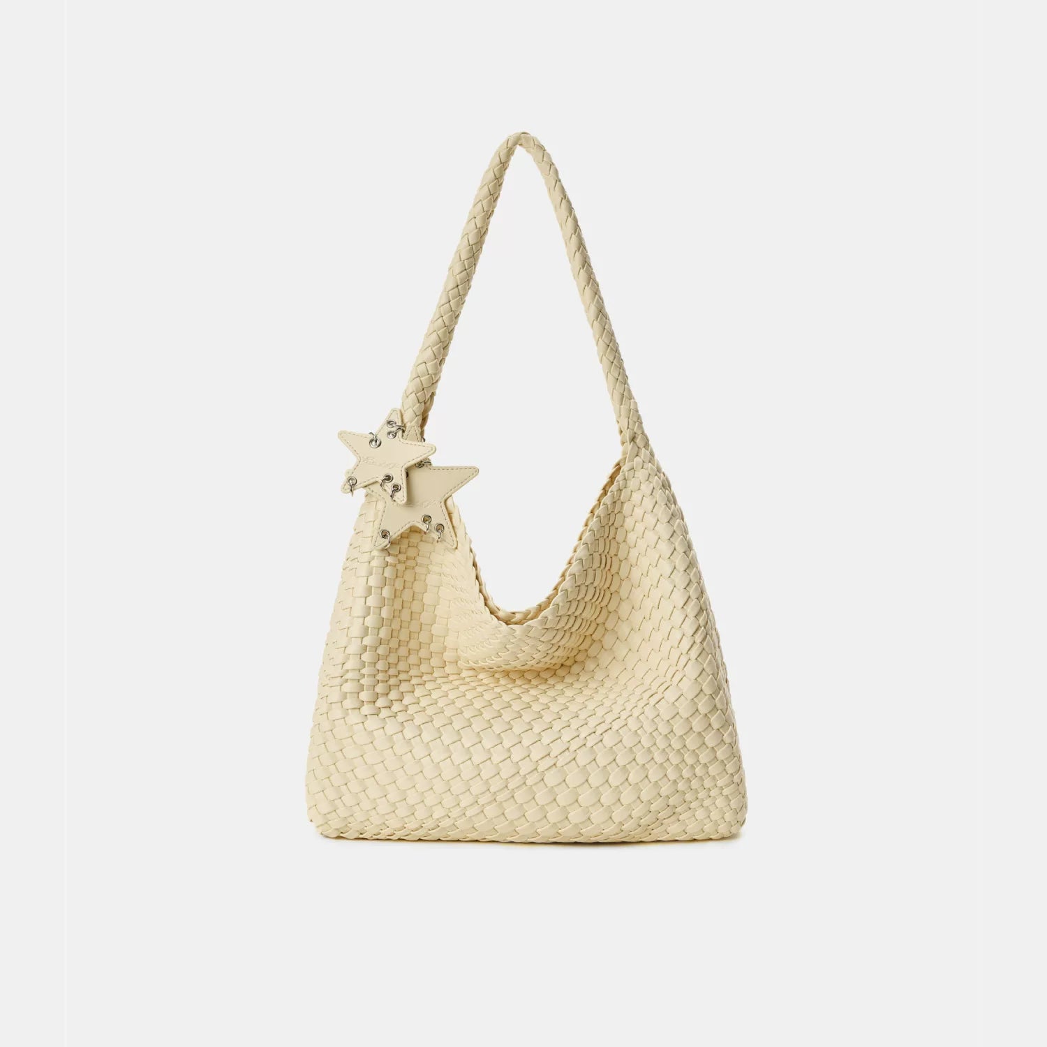 ECODAY Woven Faux Leather Tote