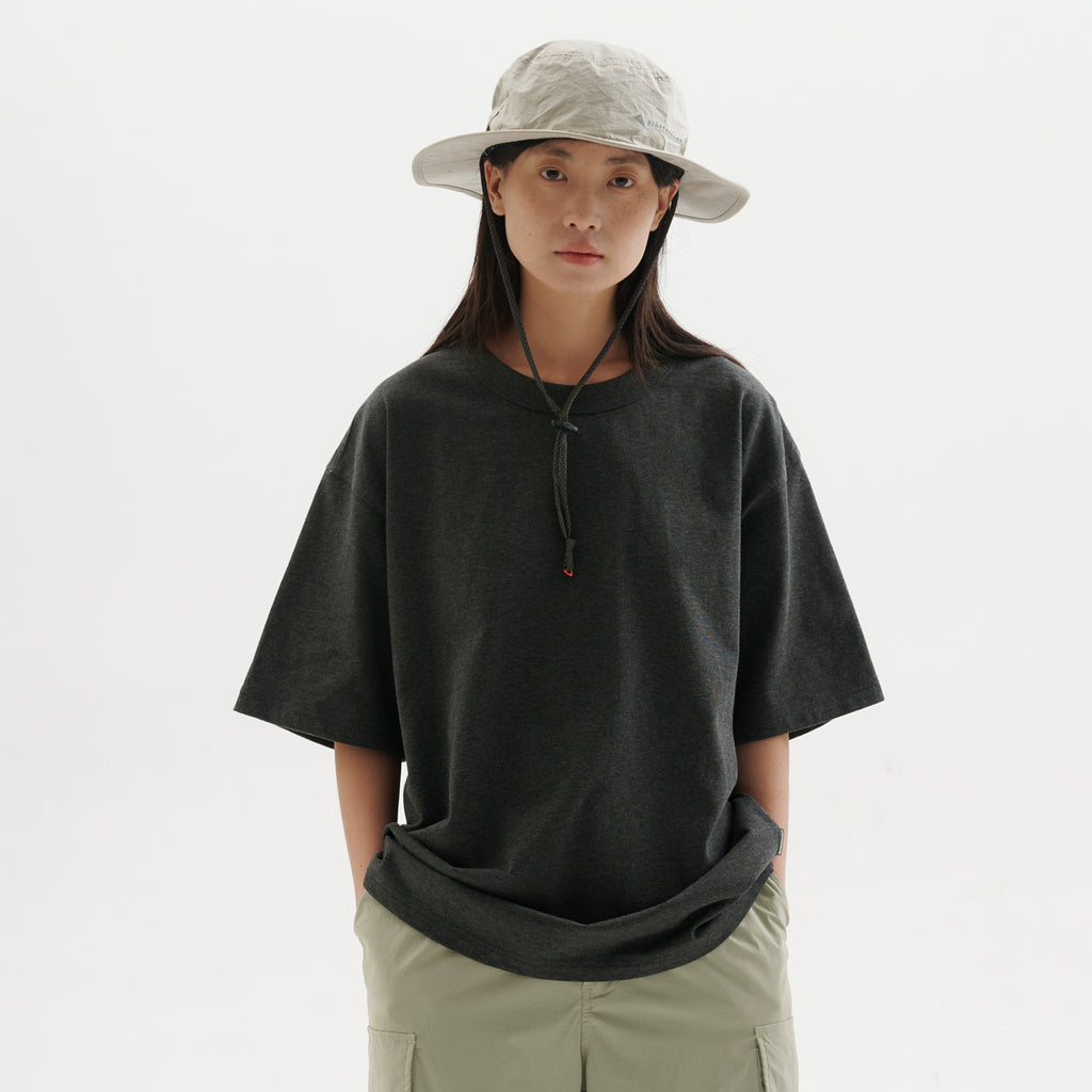 BUTTBILL custom-woven flower yarn fabric washed Japanese Tee
