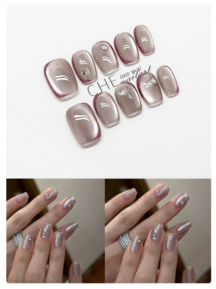 CoCo Handmade Blush Ombre Short Nails
