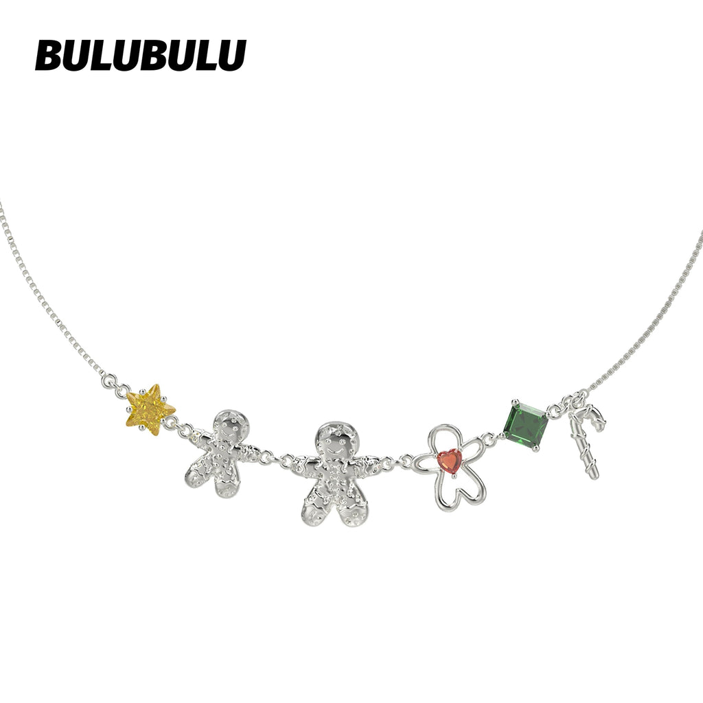 BULUBULU Christmas Gingerbread Man Earrings