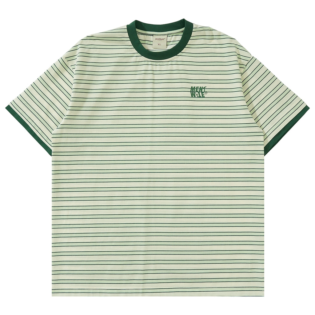 Mentmate Japanese Contrasting Striped Tee