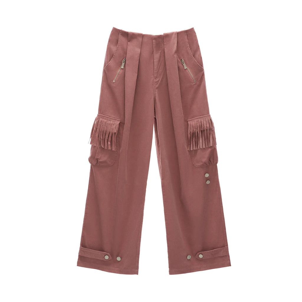 MAMC Fringe Pocket Corduroy Straight-Leg Trousers