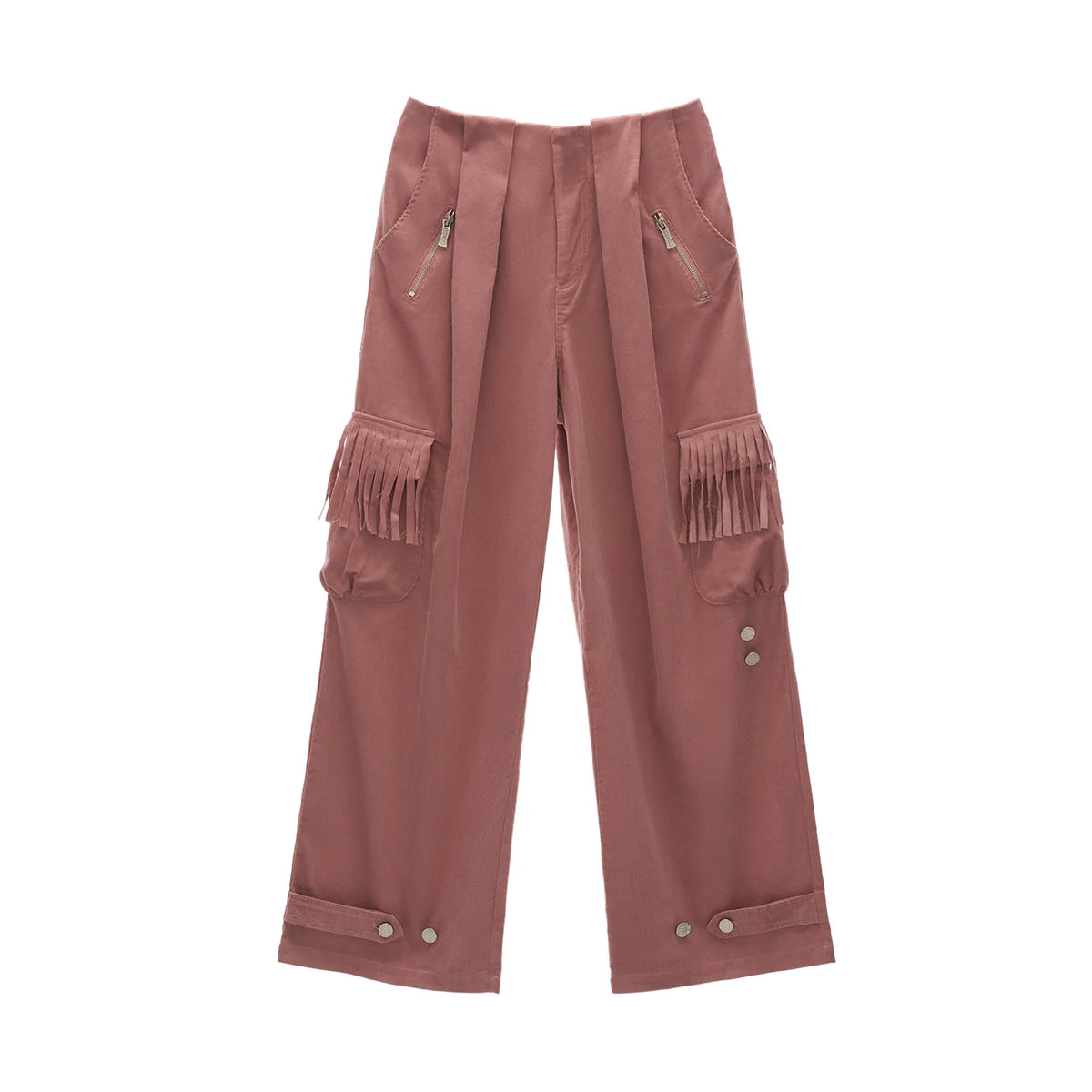 MAMC Fringe Pocket Corduroy Straight-Leg Trousers