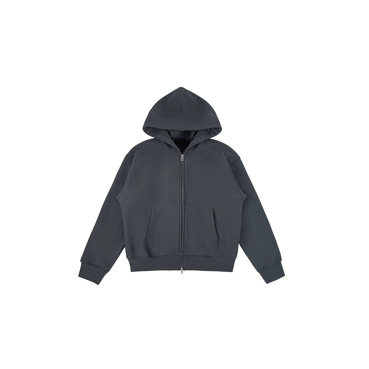 PLUS NO LOGO 520g Heat-Storing Loose Fit Zip Hoodie