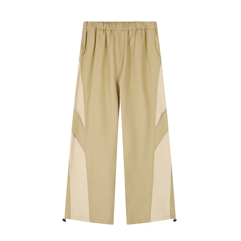 UNITED STREETZ Twist Color-Block Mid-Rise Joggers