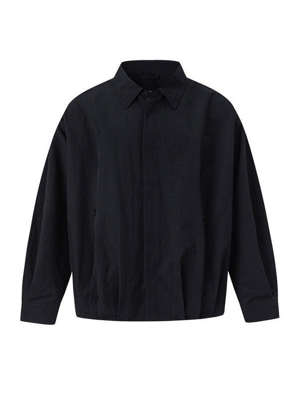 UNF Three-dimensional Pleated Loose Long-sleeved Shirt Jacket