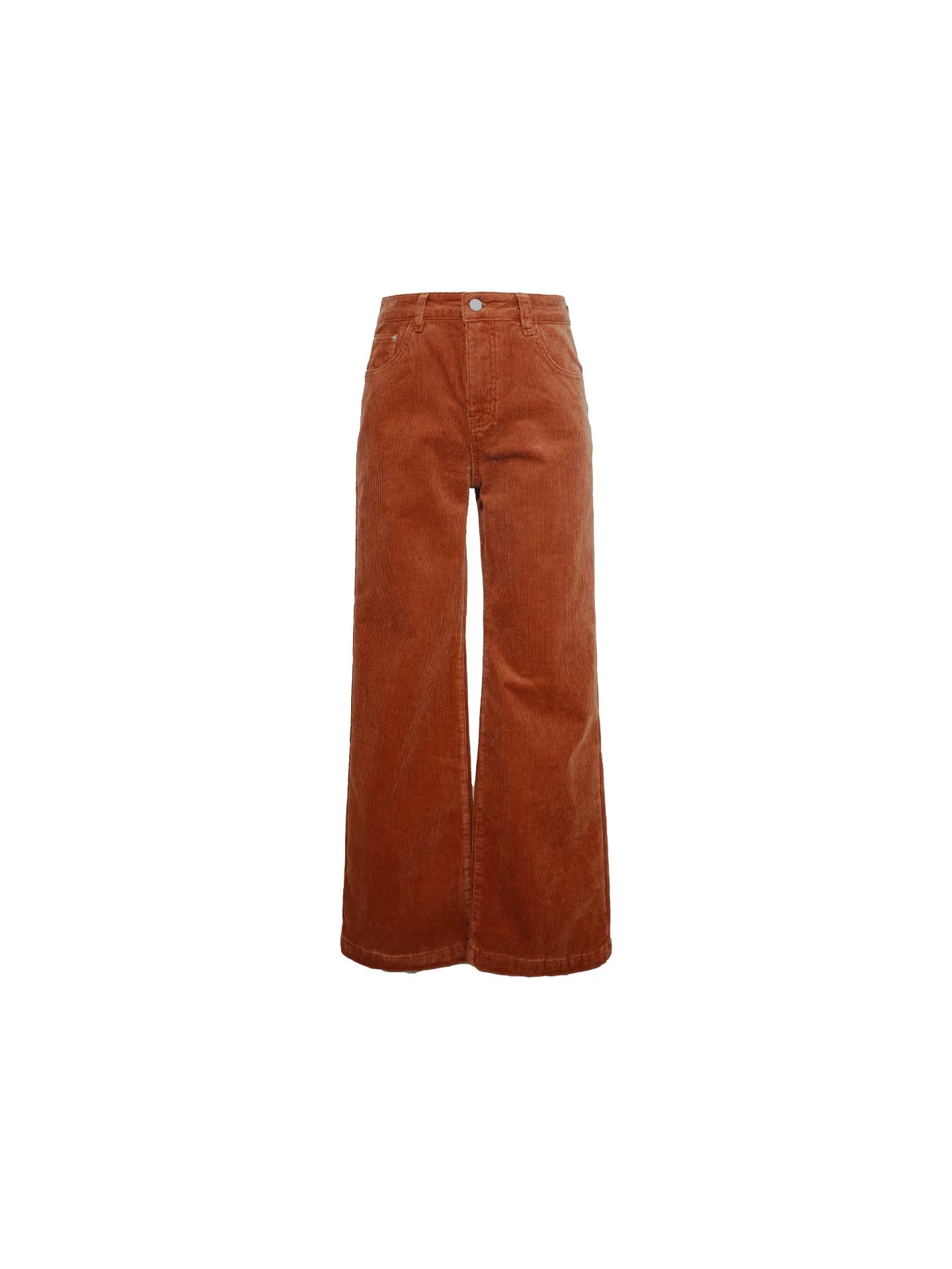 KELIFAN Thickened High-waisted Slim Corduroy Slacks