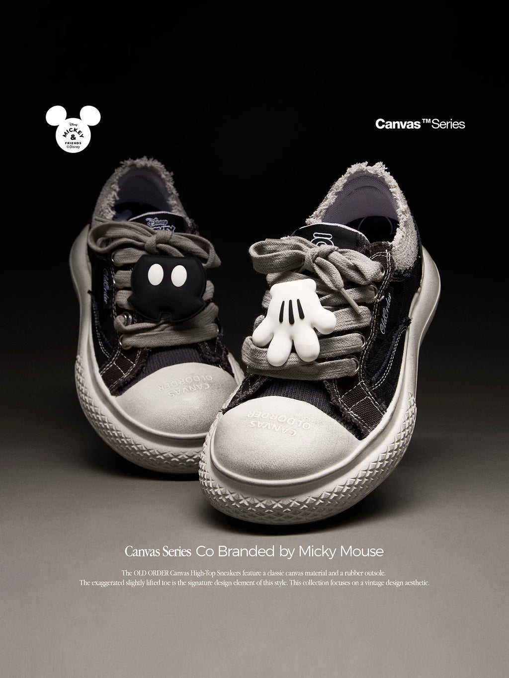 OLD ORDER Canvas Chunky Platform Sneaker