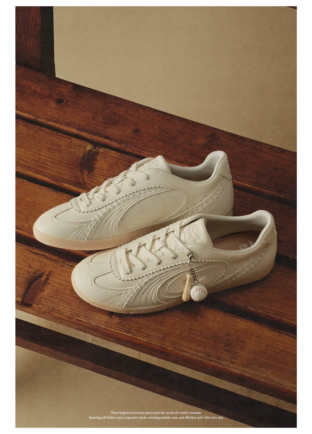 OLD ORDER Leather Lace-Up Retro Trainer