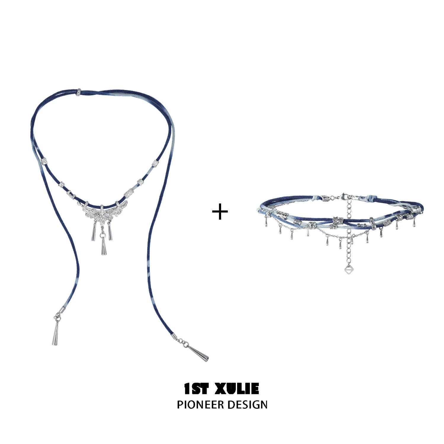 1ST XULIE Braided Ethnic Pendant Necklace
