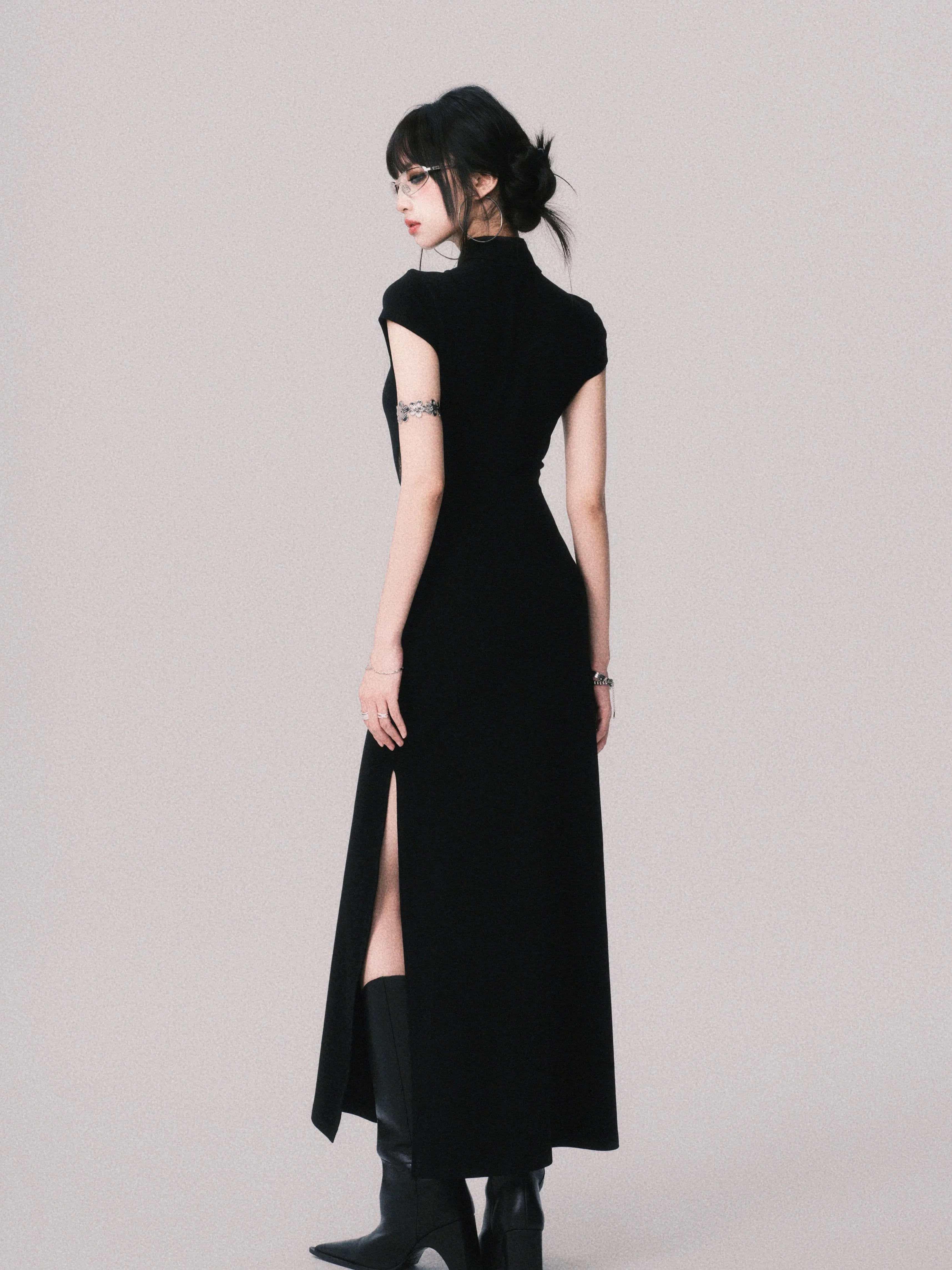 LULUSWINGS Lace Stitching Slim-fitting Dress
