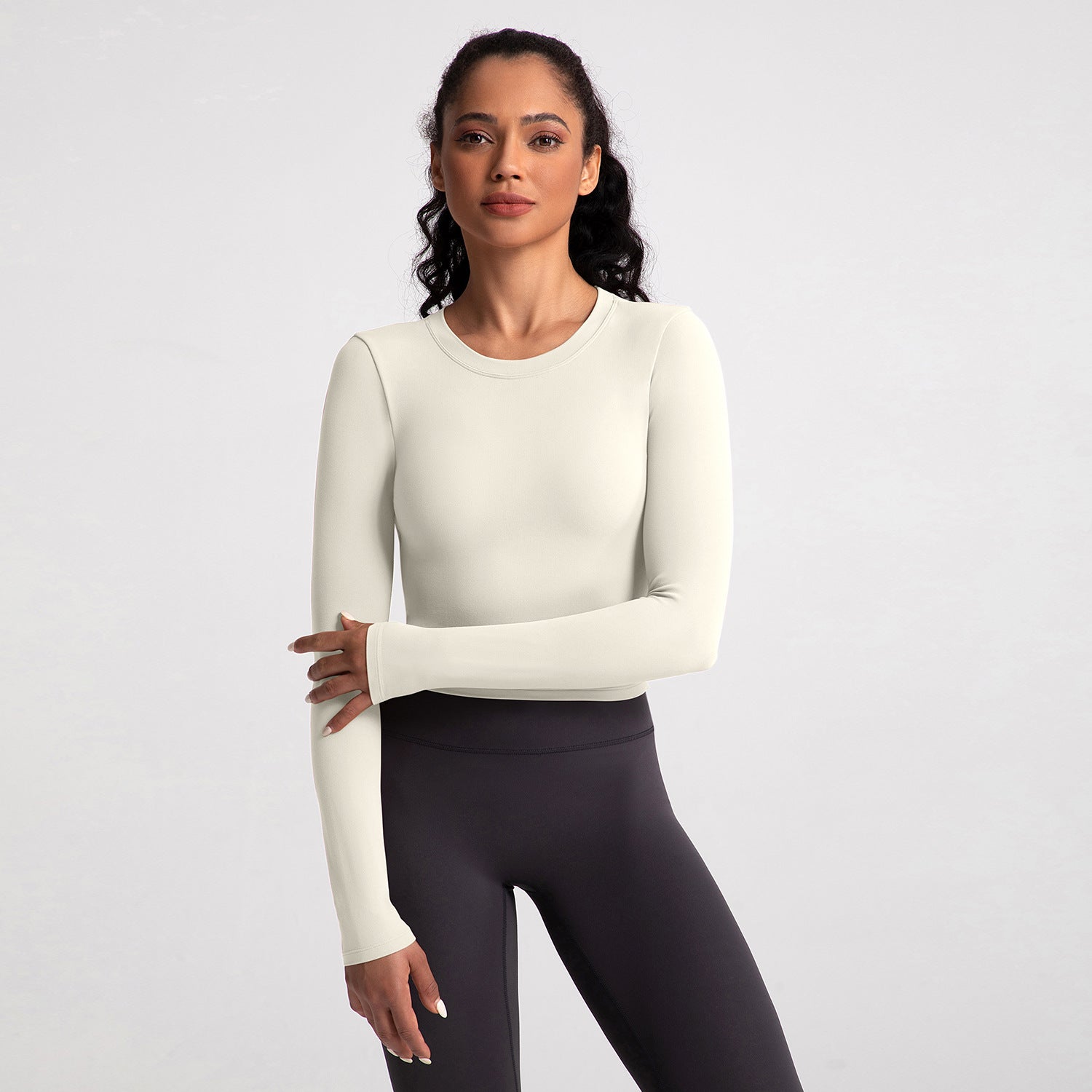 Athena Lulu Long Sleeve Naked Skinny Running Tee