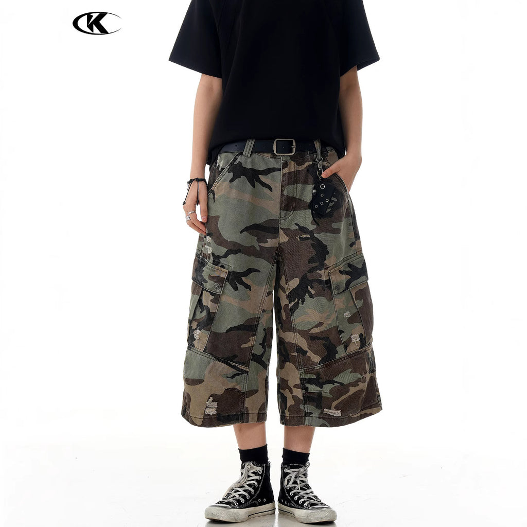 11KN Camouflage Loose Tooling Shorts