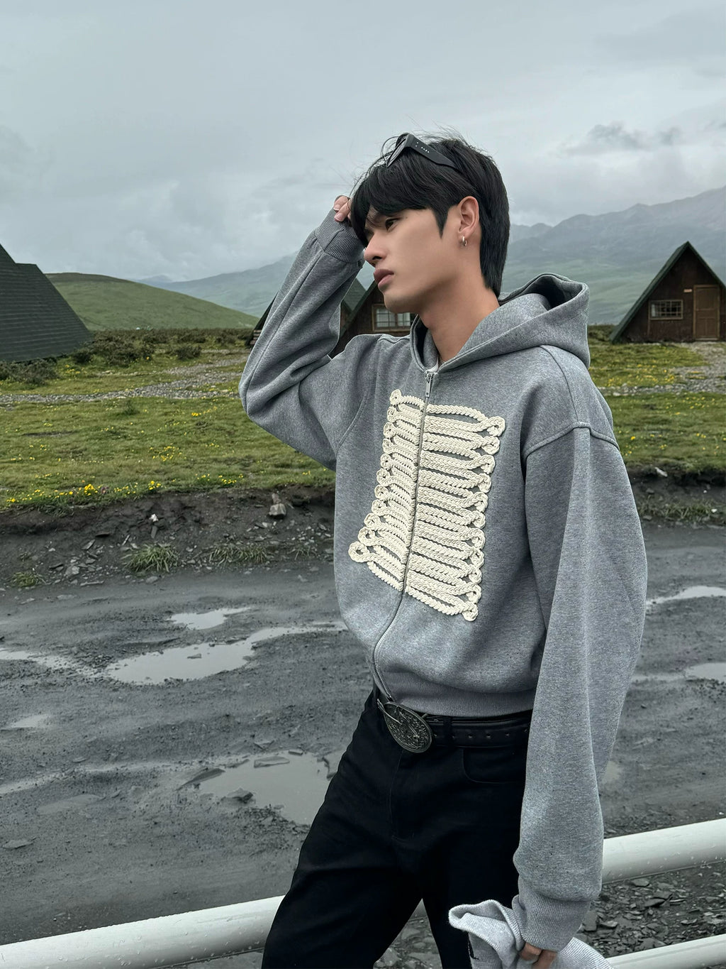 DM Tenacious Napoleon Hooded Cardigan