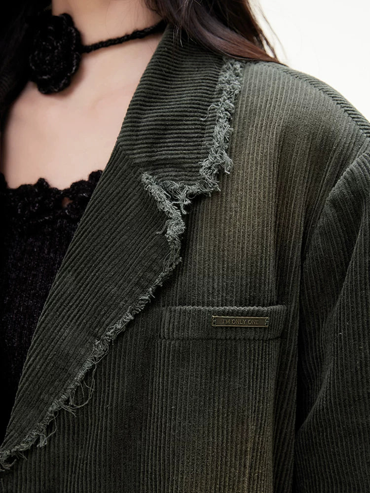 IMONE Vintage Loose Corduroy Blazer