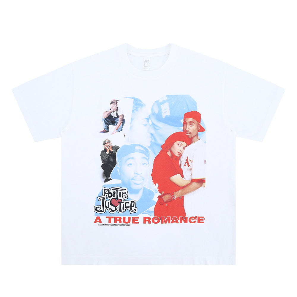 FORGIVNESS 2PAC Portrait Letter 100% Cotton Tee