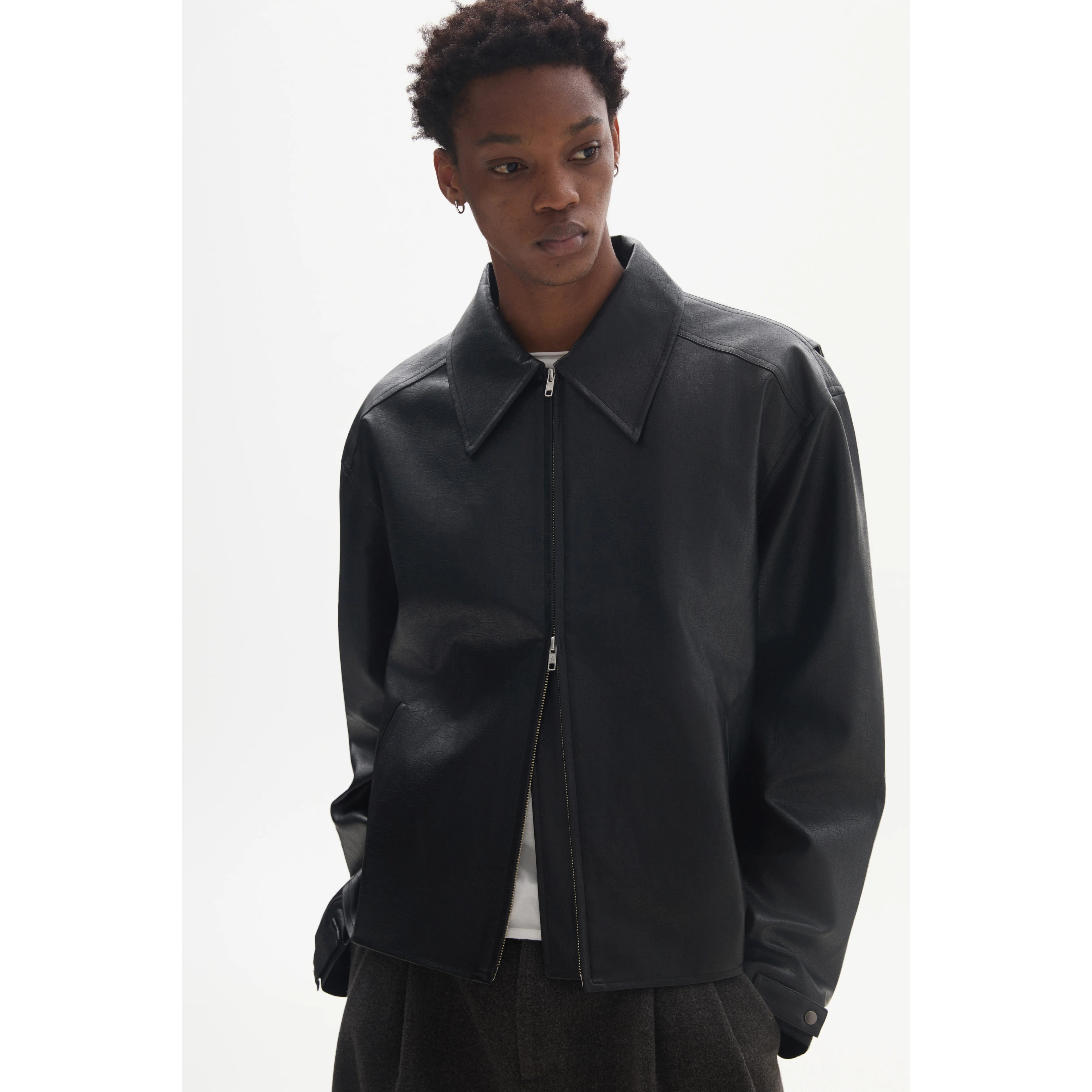 Anniehall Make Old Vintage Tooling Leather Jacket